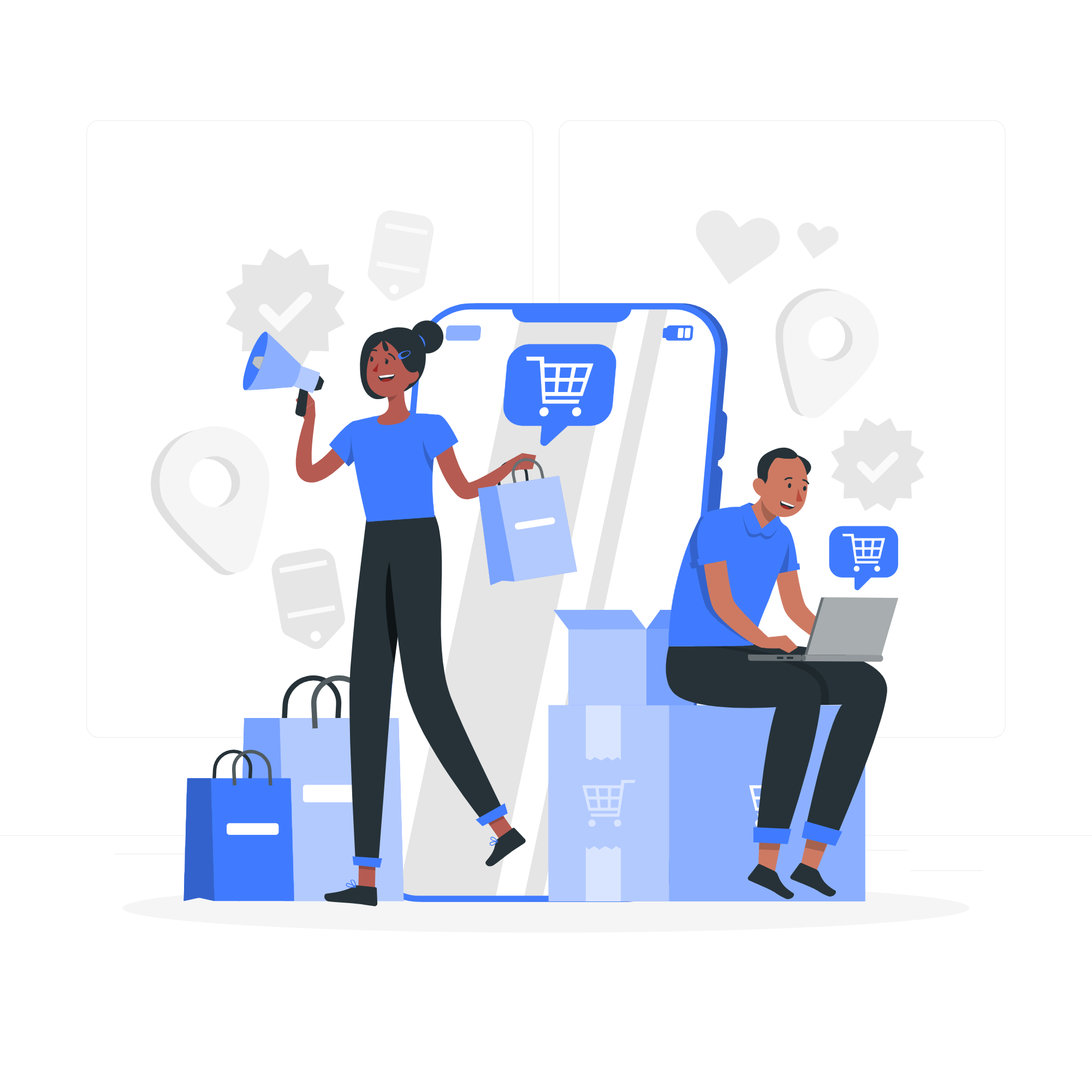 Illustration of B2B commerce platform